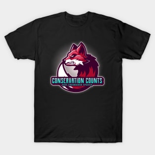 Conservation Counts Save the Endangered T-Shirt